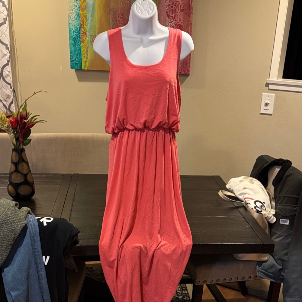 Derek Heart Coral Maxi Dress